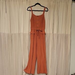Derek Heart Terracotta Jumpsuit
